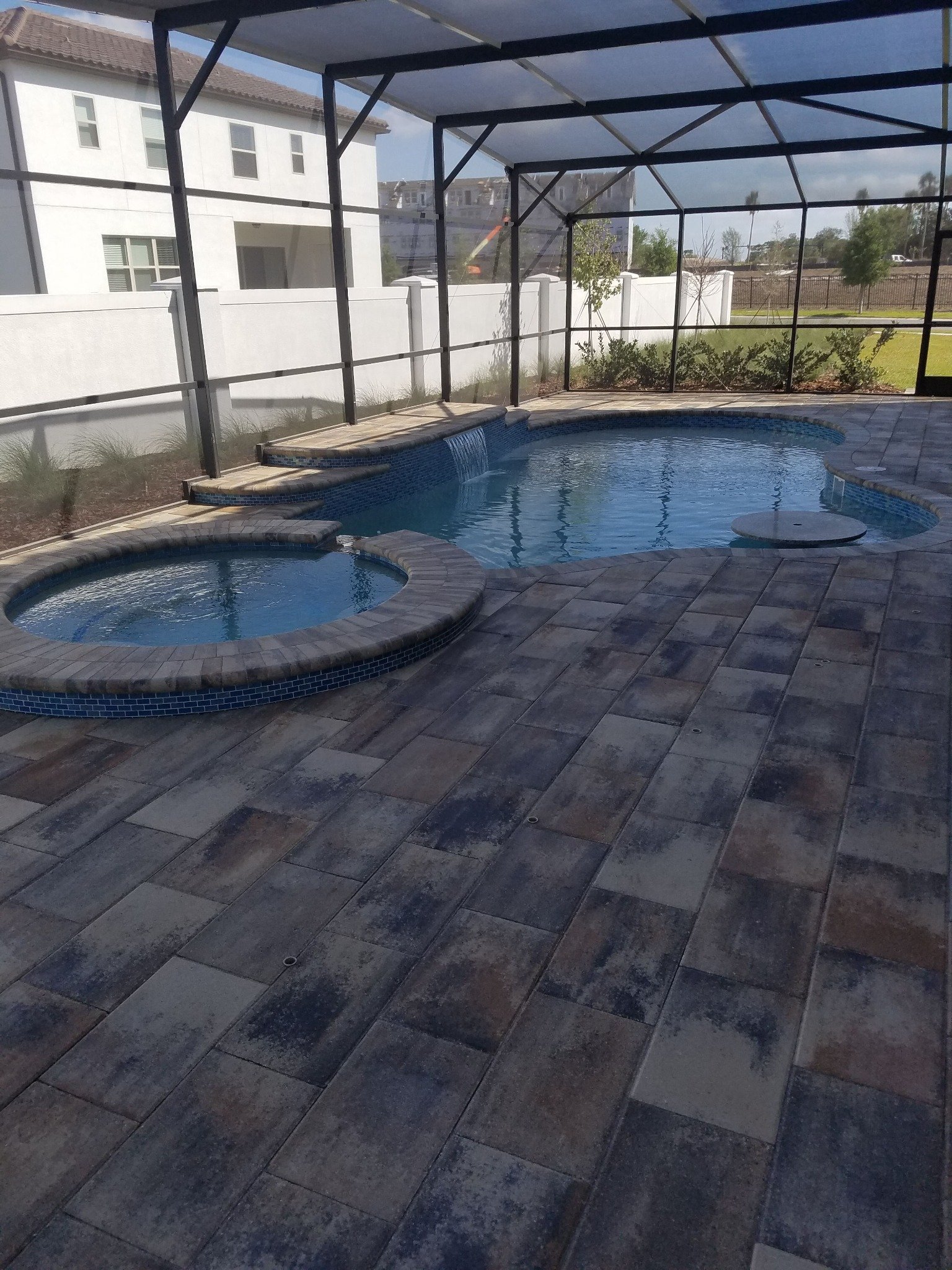 Outdoor kitchen construction